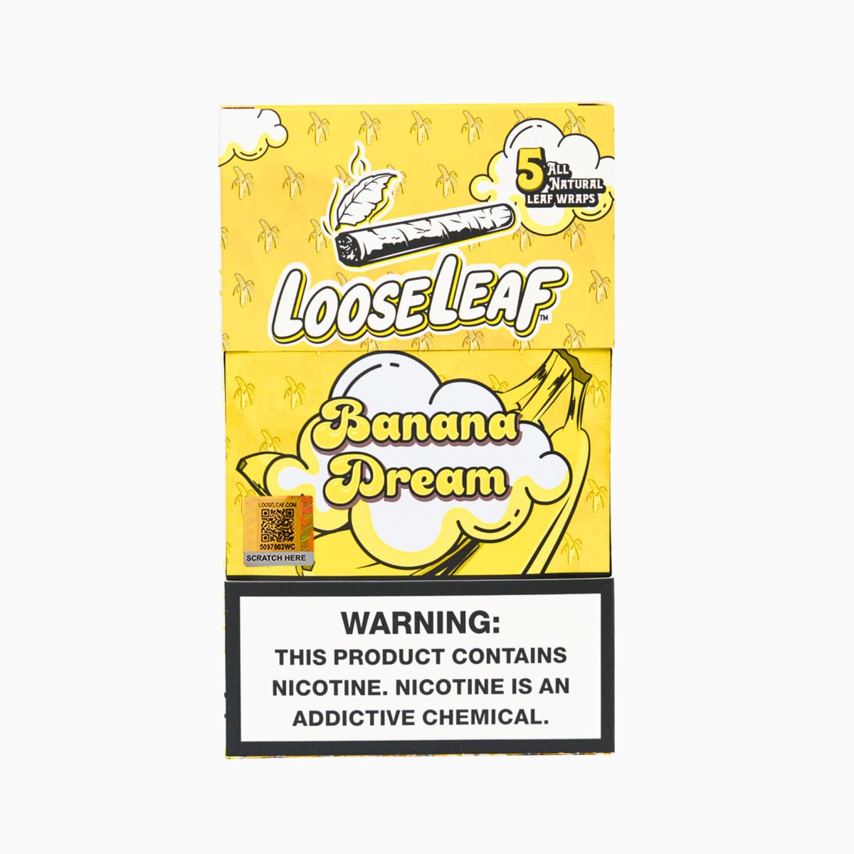 Banana Dream LooseLeaf Wraps - LooseLeafBrand | Flavored Tobacco Wraps Banana Dream LooseLeaf Wraps, banana-flavored tobacco leaf wraps for smooth and sweet rolling experience