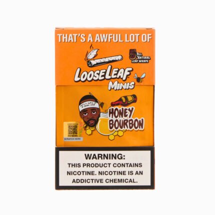 Desto Dubb Honey Bourbon LooseLeaf Mini's premium loose leaf product – front view packaging