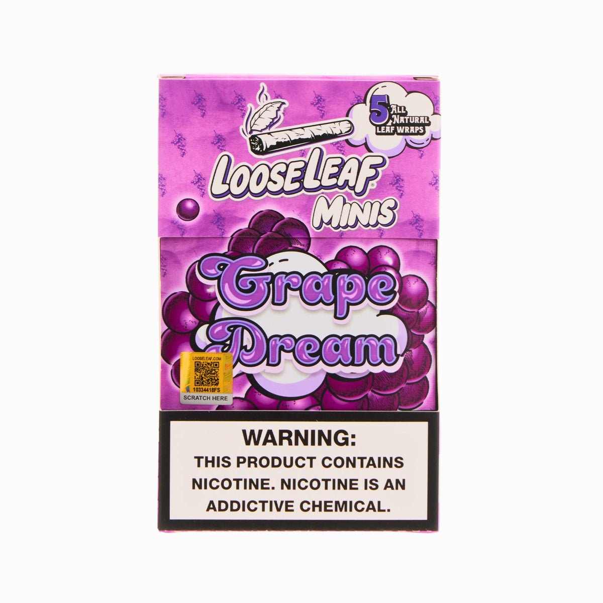 Grape Dream LooseLeaf | Premium Flavor | Looseleaf Brand Grape Dream LooseLeaf premium loose leaf product – front view packaging