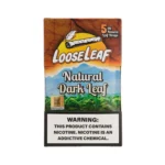 Natural Dark LooseLeaf Wraps, dark natural tobacco leaf wraps for smooth and slow burn rolling