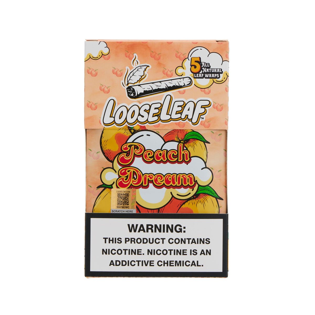 Peach Dream LooseLeaf Wraps - LooseLeafBrand | Flavored Tobacco Wraps Peach Dream LooseLeaf Wraps, peach-flavored tobacco leaf wraps for smooth and aromatic rolling