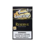 Reserve Black Edition LooseLeaf Wraps, premium tobacco leaf wraps for smooth rolling and rich flavor