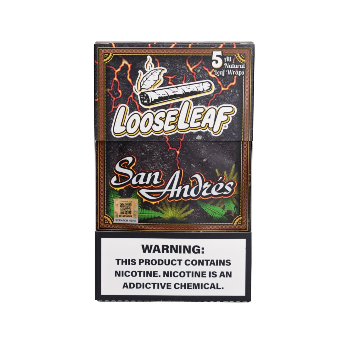 San Andrés LooseLeaf Wraps - LooseLeafBrand | Premium Dark Tobacco Wraps San Andrés LooseLeaf Wraps, premium dark tobacco leaf wraps for smooth, rich, and flavorful rolling