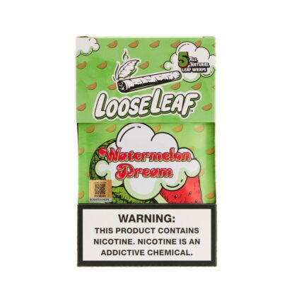 Watermelon Dream LooseLeaf Wraps, watermelon-flavored tobacco leaf wraps for sweet and smooth rolling experience