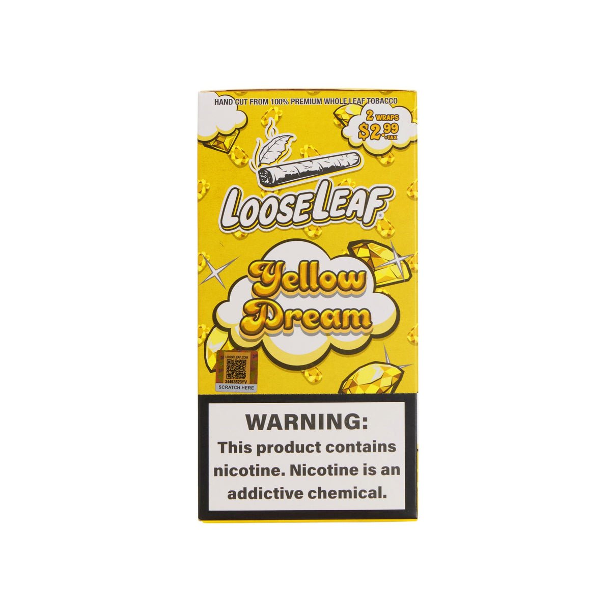 Yellow Dream LooseLeaf Wraps - LooseLeafBrand | Flavored Tobacco Wraps Yellow Dream LooseLeaf Wraps, yellow-flavored tobacco leaf wraps for smooth and sweet rolling experience
